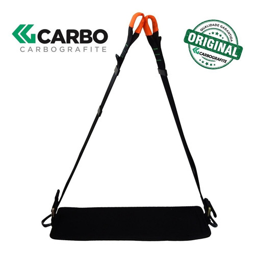 Assento De Suspensão (cadeira) Carbografite 50cmx17cm Cg170 Cor Preto