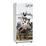 Vinilo Decorativo Heladera 50x100cm Animales Caballo Horse 2