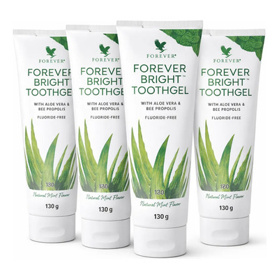 4 Pastas Forever Bright Toothgel 130g Sin Flúor Envío Gratis | MercadoLibre