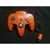 Control Original N64 Nintendo 64 Naranja Con Amarilo Japonés