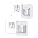 Ganchos De Pared Adhesivos Doble Cara Kit X 2 Pares