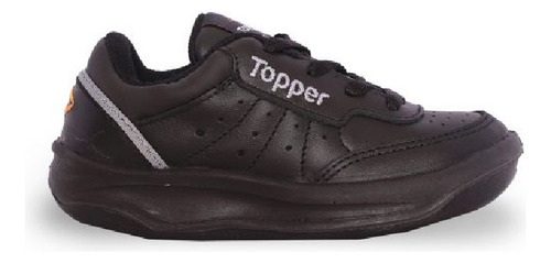 Zapatillas De Cuero Natural Topper X Forcer Blanco/negro