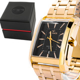 Relógio Masculino Technos Classico Dourado Luxo Original