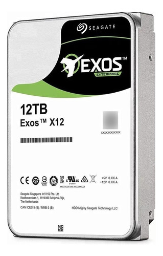 Disco Rigido Seagate 12tb Exos X14 3.5 Sas Interno 7200rpm