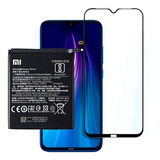 Película 3d Para Xiaomi Redmi Note 8 + Bateria Bn46
