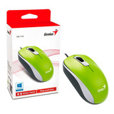 Mouse Genius  Dx-110 Usb Verde Primavera