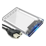 Case Para Hd Externo De 2,5 Sata Interface Usb 3.0 Cabo Usb