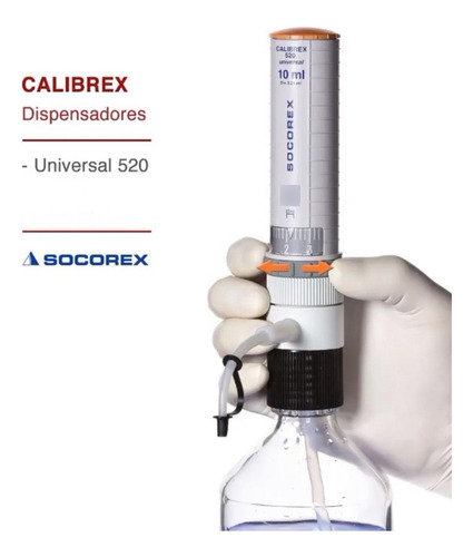 Cabezal Dispensador Socorex Regulable De 1-5 Ml , Usado