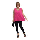 Blusa Wanda Crep Busto 110 Cadera 122 Largo 65