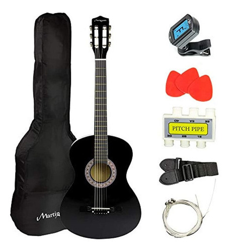 Martin Smith W38bk Guitarra Acustica Unidades Color Negro