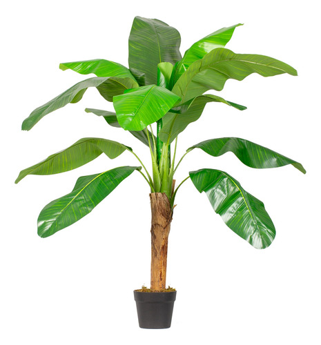 Planta Artificial Banano 120 Cm Luxury 12 Hjs / Arbusto Real