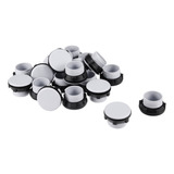 10pzas Tapa Ciega Gris 22mm Para Botoneras Industriales