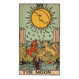 Poster Lámina Decorativa La Luna Xvlll Tarot Rider Waite