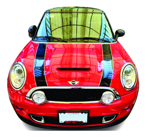 Stickers Franjas Solo Cofre Mini Cooper 2007-2013 R56 2 Pzs 