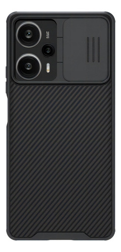 Funda Xiaomi Protector Camara Nillkin + Cristal Templado Color Negro Poco F5 5g / Redmi Note 12 Turbo