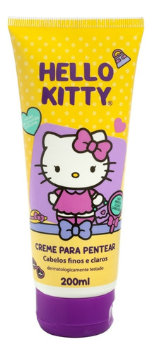 Creme De Pentear Infantil Cabelos Finos E Claros Hello Kitty