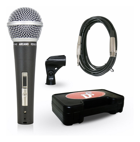 Microfone Arcano Renius-8 Com Cabo Xlr-p10 Mono 4.5m Sj