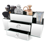 Ondisplay Emma - Organizador De Maquillaje De Cristal Con 2.