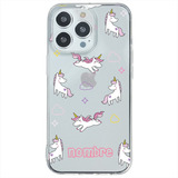 Funda Para Apple iPhone Unicornios Personalizada Tu Nombre