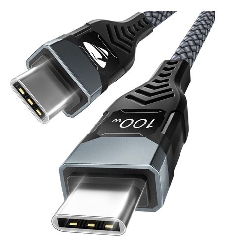 100w Usb C-c Tipo C Cable De Datos De Carga Rápida Qc3.0 2m