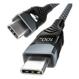 100w Usb C-c Tipo C Cable De Datos De Carga Rápida Qc3.0 2m