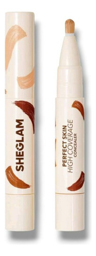 Sheglam Corrector Con Brocha Perfect Skin Alta Cobertura Tono Shell