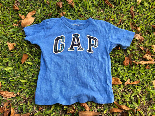 Remera Gap Azul De Bebé Talle 2 (p3) Algodón Peruano