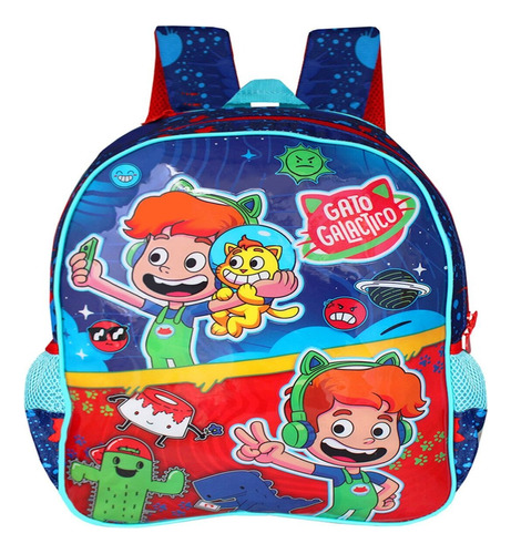 Mochila Infantil Gato Galactico Youtuber Envio Imediato