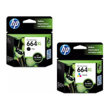 Kit Cartuchos Originais Hp 664 Xl Preto Color 3776 3795 4676