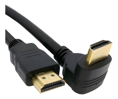 Cabo Hdmi L 90 Graus Blindado 3 Metros 1.4 Full Hd 1080 4k