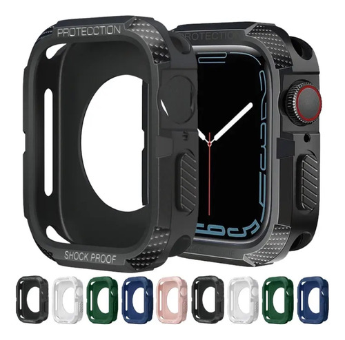 Case Funda Protector Tpu 360 Para Apple Watch 42, 44, 45mm