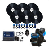 Kit 6 Placas Aquecimento Solar P/ Piscina + Motobomba + Cdt