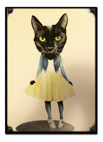 #642 - Cuadro Decorativo Vintage - Gato Poster No Chapa Cat 