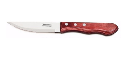 Cuchillo Tramontina Jumbo Mango Madera Polywood X 6u