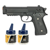 Pistola Airsoft Pt92 V22 Full Metal Spring 6mm + 2000bbs