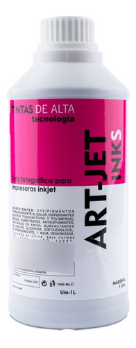 Tinta Dye Por Litro L380 L395 L455 L475 Art Jet Comercial