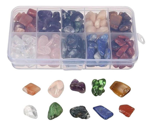 10 Cuentas De Piedra De Chips De Roca Irregulares De Color