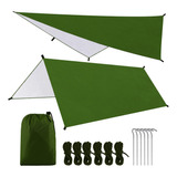 Hamaca Multifuncional Impermeable Para Camping De 9,8 X 9,8