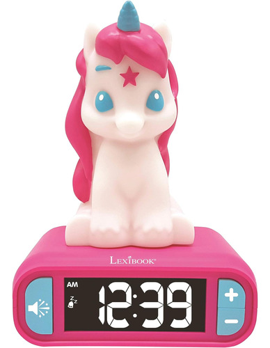 Lexibook - Despertador Unicornio Para Niños Con Snooze Y Efe