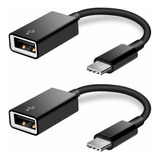 Paquete De 2 Adaptadores Usb C Usb 2 0 Tipo C Otg Cable...