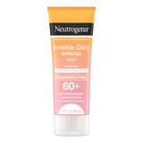 Neutrogena Loción Invisible Daily Defense Sunscreen Spf60+