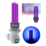 Lampara Led Repelente Luz Atrae Moscas Insectos Ultravioleta