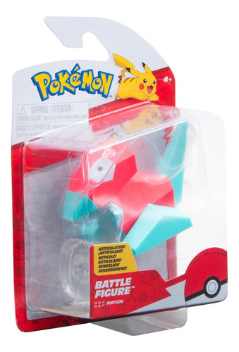 Juguete Pokemon Battle Figura Porygon Articulado, Pikachu