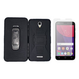 Funda Protector Uso Rudo Para Alcatel 5012 + Mica