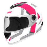 Casco Moto Hawk Rs1 F Integral Fucsia Mujer Tienda Oficial F