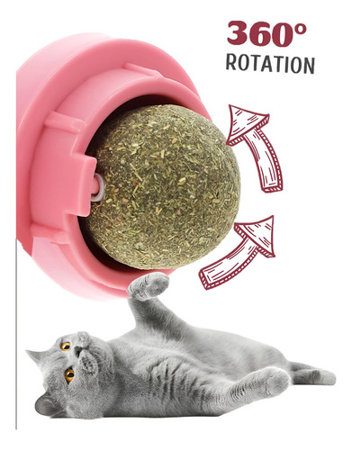 Bola Catnip Rosa Cosas De Gatos Tus Mascotas Hierba Gatos Natural Juguete Interactivo Juguetes Mascotas Bola Catnip