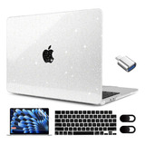 Meegoodo Funda Con Purpurina Para Macbook Air De 15 Pulgadas