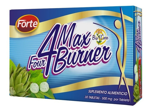 4 Max Burner Forte, Auxiliar Para Bajar Peso, Bc Labs