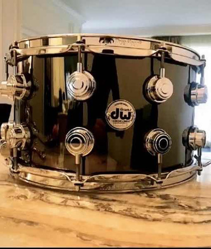 Redoblante Dw Collectors 14 X 8 Nickel Over Brass