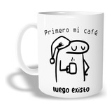 Taza Personalizada Meme Flork - Primero Mi Café Luego Existo